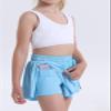 Vsaiddt Flowy Shorts for Girls Athletic Running Biker Shorts Preppy Youth Butterfly ShortsBlue-S view 3