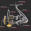 ACHETE Sea Fishing Reels 1000-4000 MAX Drag 18KG Windlass Spinning Reel for Fishing Molinete Saltwater Fresh Carp Reel Fishing (7000 Series) view 4