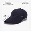 Marotow Plain Baseball Cap for Men, Plain Baseball Hat for Women, Long Bill Hats for Women, Long Brim Cap for Men (Navy Blue) view 2