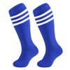 DOOVID Kids Soccer Socks Toddler Baseball Knee High Socks Boys Sports Football Tube Sock Royal Blue White view 4