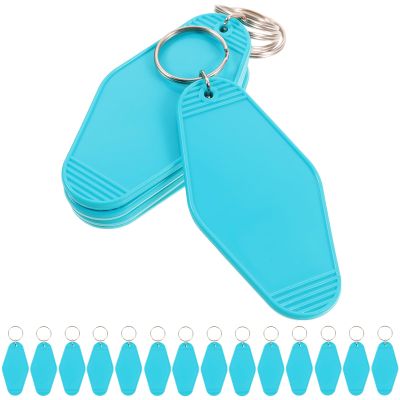 20pcs Blank Key Chain Tags Plastic Luggage Pendants with Zipper Tags for Key Labeling Decorative Keychains and Travel Accessories
