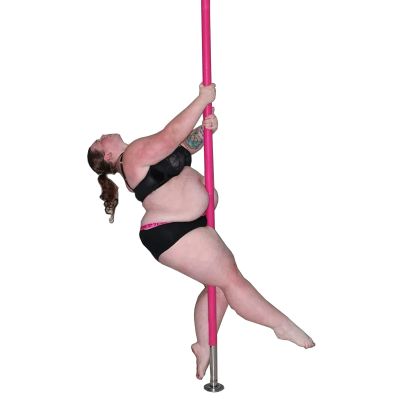 WAHHWF Silicone Stripper Pole Pink, Spinning & Static Portable Pole Dancing Pole, 45mm Diameter Dance Pole Kit for Home Gym Club Apartment Flat Bedroom (Color : Silver, Size : 7.5ft-9ft/2.3m-2.75m)