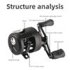 ACHETE Bait Casting Reel DKS Small Drum Wheel 11+1BB 6.2:1 Light Spinning 196g Fishing Reel Carp Reels Fishing (DKS Right) view 2