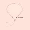 Ladytree Long Chain Necklace Sterling Silver Cross Y Lariat Necklace Round Cubic Zirconia Statement Sweater Necklaces for Women Mother Daughter Easter Jewelry view 4