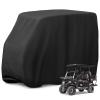 Jungda Golf Cart Cover,Waterproof Universal 6 Passenger Golf Cart Covers,Golf Cart Accessories for Outdoor Storage Protective - 156" L x 55" W x 79" H view 1