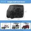 Jungda Golf Cart Cover,Waterproof Universal 6 Passenger Golf Cart Covers,Golf Cart Accessories for Outdoor Storage Protective - 156" L x 55" W x 79" H view 2