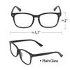 ColorGround Short White Cosplay Wig with Glasses for Halloween view 3