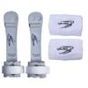 QALARO PRO Hook & Loop Grips for Girls Gymnastics | Dowel Grips, 4" White Wristbands | Gymnastics Grips for Girls | Youth Bar Grips | Gymnastics Gloves view 3