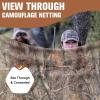 Camohute Camo Netting, Camouflage Netting, Quiet Mesh Sunshade, Fence Canopy Nets, See Through, Lightweight, Great for Concealment, Hunting, Shooting, Tree Stand, Car Cover, Photography, Decoration view 2