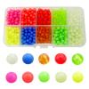1000PCS 5mm Luminous Plastic Fishing Line Beads - Mix 10 Colors, Round Rig Beads (5mm, 1000pcs) view 1