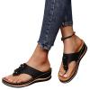Orthopedic Sandals for Women, Women Walking Slippers with Arch Support Anti-Slip Breathable Sandal Slip On Flip Flops view 3