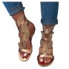 Comfortable Sandals for Women Dressy Flat,Summer Bohemian Rhinestone Walking Shoes Non Slip Roman Beach Sandal view 4