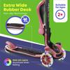 3 Wheel Scooter for Kids with Foldable Seat, Adjustable Handlebar Height, Lean-to-Steer Ride On Toy for Kids Ages 2+, Light-Up LED Wheels, Wide Anti Slip Deck, Indoor & Outdoor Use, Watermelon view 4