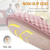 COFACE Mens Pink Flano Plaid Cozy Memory Foam scuff Slippers Slip On Warm House Shoes Indoor/Outdoor With Best Arch Support Size 9 view 4
