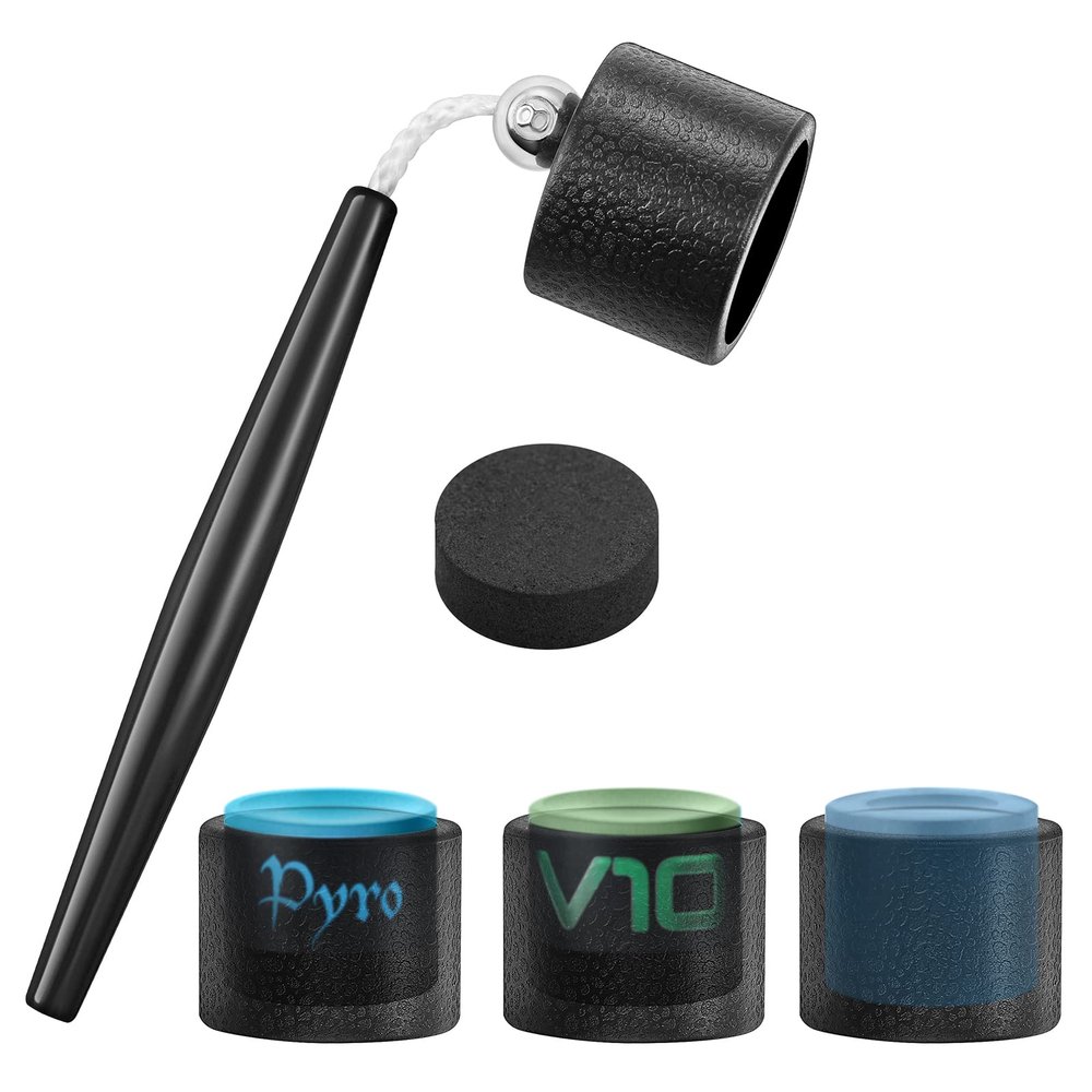 Pool Chalk Holder, Chalk Holder For Billiards, Pool Cue Chalk Holder, Portable Pocket Pool Stick Chalk Holder, Billiards Cue Snooker Accessories for Use TAOM Pyro, TAOM V10 Chalk And Generic Chalk