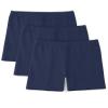 BOOPH Girls Bike Shorts Cartwheel Shorts Dance Shorts for Toddlers Girls 7-8 Years Navy 3 Pack view 1