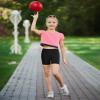 BOOPH Girls Bike Shorts Cartwheel Dance Shorts for Kids Under Dress 5-6 Years Black 3 Pack view 3