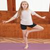 BOOPH Girls Bike Shorts Cartwheel Dance Shorts for Kids Under Dress 5-6 Years Black 3 Pack view 4