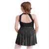 TSSOE Kids Girls Sleeveless Halter Shiny Sequins Lyrical Dance Dress Ballet Leatard Figure Skating Dress Black 16 Years view 4