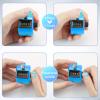 BeautyChen 3pcs Clicker Counters 4-Digit Number Count with Wrist Rope Mechanical Palm Hand Tally Counter Pitch Counter for Sport Row, Coaching, Knitting, Lap, Fishing, Golf, Sports Events Office view 4