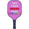 Custom Graphite Pickle Ball Paddle with Comfortable Grips, Lightweight Indoor Outdoor Sports Rackets for All Players Orchid view 1