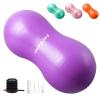 INPANY Peanut Ball - Anti Burst Exercise Ball for Labor Birthing, Physical Therapy for Kids, Core Strength, Home & Gym Fintness (Include Pump) Purple view 1