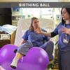 INPANY Peanut Ball - Anti Burst Exercise Ball for Labor Birthing, Physical Therapy for Kids, Core Strength, Home & Gym Fintness (Include Pump) Purple view 4