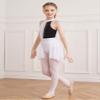 TSSOE Kids Girls Sleeveless Halter Shiny Sequins Lyrical Dance Dress Ballet Leatard Figure Skating Dress White 16 Years view 4