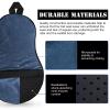 Harrison Howard Trail Seat Saver Western Tack Saddle Ride-on Pad with Cushion Bottom Helps Distribute Back Pressure Blue view 3