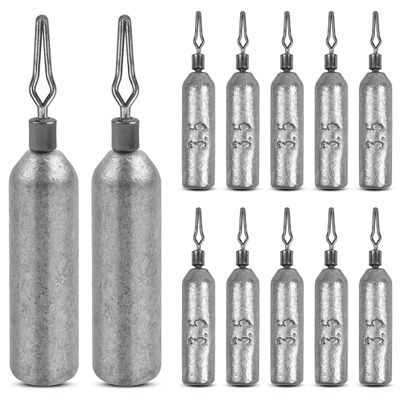 Drop Shot Fishing Weights, Pencil Weights Fising Sinkers No Snag Drop Shot Rig Skinny Sinkers for Bass Saltwater Freshwater Fishing 1/8oz,3/16oz,1/4oz,3/8oz,1/2oz,3/4oz
