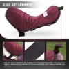 Harrison Howard Trail Seat Saver Western Tack Saddle Ride-on Pad with Cushion Bottom Helps Distribute Back Pressure Burgundy view 2