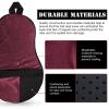Harrison Howard Trail Seat Saver Western Tack Saddle Ride-on Pad with Cushion Bottom Helps Distribute Back Pressure Burgundy view 3