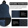 Harrison Howard Trail Seat Saver Western Tack Saddle Ride-on Pad with Cushion Bottom Helps Distribute Back Pressure Navy view 3