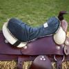 Harrison Howard Trail Seat Saver Western Tack Saddle Ride-on Pad with Cushion Bottom Helps Distribute Back Pressure Navy view 4