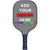 Custom Graphite Pickle Ball Paddle with Comfortable Grips, Lightweight Indoor Outdoor Sports Rackets for All Players Gray view 1