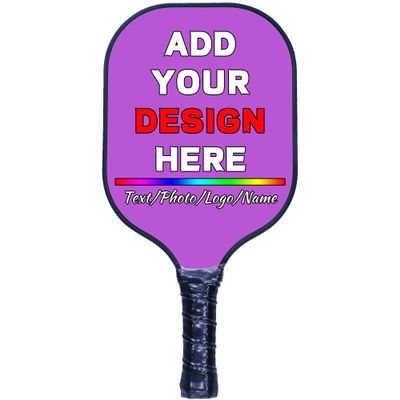 Personalized Sports Paddle, Graphite Face with Comfortable Grips, Custom Sports Equipment for Women & Men Medium Orchid