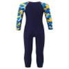 YEAHDOR Unisex Boys Girls Long Sleeve Zip Up Full Length One Piece Swimsuit UPF 50+ Rashguard Shirts Navy Blue 7-8 Years view 2