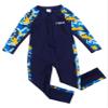 YEAHDOR Unisex Boys Girls Long Sleeve Zip Up Full Length One Piece Swimsuit UPF 50+ Rashguard Shirts Navy Blue 7-8 Years view 3