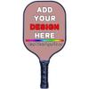 Custom Graphite Pickle Ball Paddle with Comfortable Grips, Lightweight Indoor Outdoor Sports Rackets for All Players Rosy Brown view 1