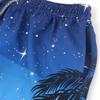ELETOP Men's Swim Trunks Quick Dry Bathing Suit Swimming Board Shorts Mesh Lining Beach Swimwear Starry Sky Blue L view 2