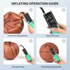 Pumteck MY01 Electric Ball Pump: Sports Ball Inflator with Inflation & Deflation Accurate Pressure Gauge and 4 Preset Modes for Basketball Soccer Football Volleyball Max 15 PSI view 4