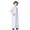Thobe for Boys Ramadan Muslim Dress Long Sleeve Middle East Arabic Kaftan Set Loose Pants Traditional Middle Eastern Clothing Dubai Abayas White 13-14 Years view 3