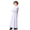 Thobe for Boys Ramadan Muslim Dress Long Sleeve Middle East Arabic Kaftan Set Loose Pants Traditional Middle Eastern Clothing Dubai Abayas White 13-14 Years view 4