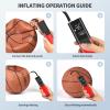 Pumteck MY01 Electric Ball Pump: Sports Ball Inflator with Inflation & Deflation Accurate Pressure Gauge and 4 Preset Modes for Basketball Soccer Football Volleyball Max 15 PSI view 4