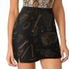 DENFY Musical Instruments Women's Tennis Skirts Inner Shorts Elastic Sports Golf Skorts with Pockets view 1