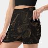 DENFY Musical Instruments Women's Tennis Skirts Inner Shorts Elastic Sports Golf Skorts with Pockets view 2