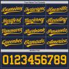 Personalized Men Baseball Jerseys Button Dowm Custom Women Navy Yellow Baseball Hip Hop Shirts Polyester Design Your Own Youth Sports Softball Uniform Jerseys Stitched Name Number Logo view 3