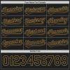 Personalized Men Pinstripe Baseball Shirts Black Old Gold Custom Women Stripe Baseball Jerseys V-Neck Polyester Customize Youth Hip Hop T-Shirts Sports Uniform Stitched Team Name Number Logo view 3