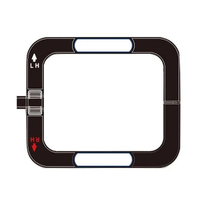 LANGWEI Golf Swing Trainer, Golf Swing Plane Corrector Swing Arm Correct Posture Auxiliary Training Tool, Portable Golf Swing Training Aid,Black