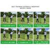 LANGWEI Golf Swing Trainer, Golf Swing Plane Corrector Swing Arm Correct Posture Auxiliary Training Tool, Portable Golf Swing Training Aid,Black view 3